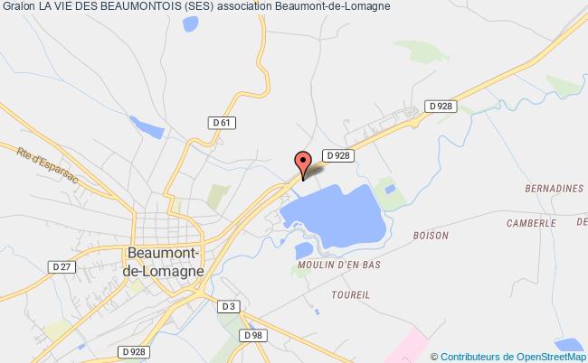 plan association La Vie Des Beaumontois (ses) Beaumont-de-Lomagne