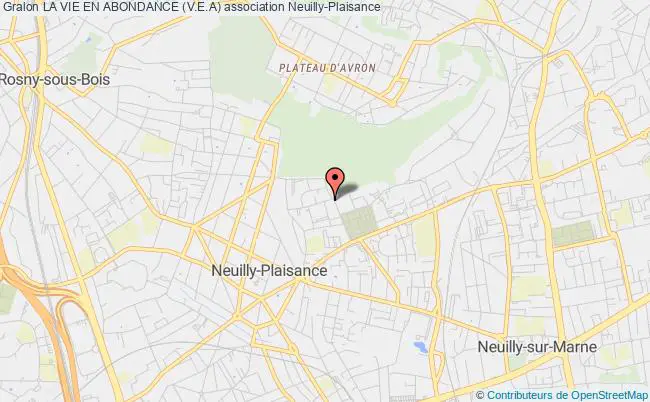 plan association La Vie En Abondance (v.e.a) Neuilly-Plaisance