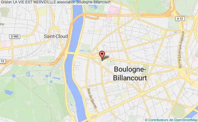 plan association La Vie Est Merveillle Boulogne-Billancourt