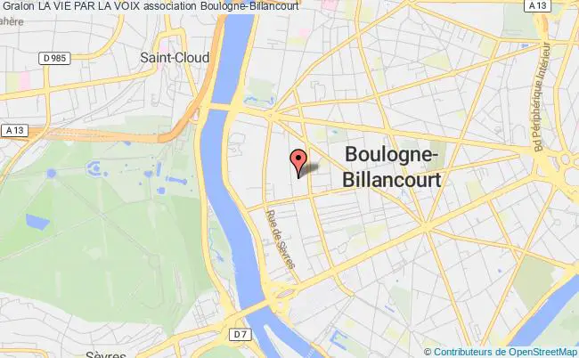 plan association La Vie Par La Voix Boulogne-Billancourt