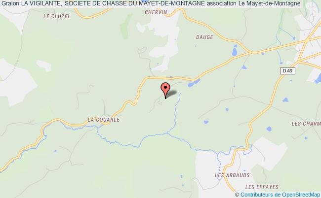 plan association La Vigilante, Societe De Chasse Du Mayet-de-montagne Le    Mayet-de-Montagne