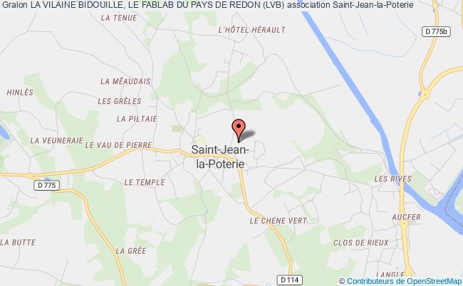 plan association La Vilaine Bidouille, Le Fablab Du Pays De Redon (lvb) Saint-Jean-la-Poterie