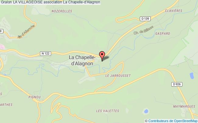 plan association La Villageoise La    Chapelle-d'Alagnon