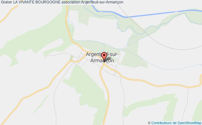 plan association La Vivante Bourgogne Argenteuil-sur-Armançon