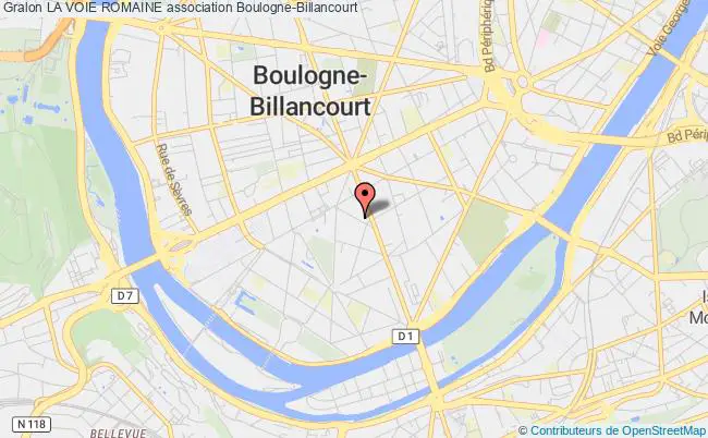 plan association La Voie Romaine Boulogne-Billancourt
