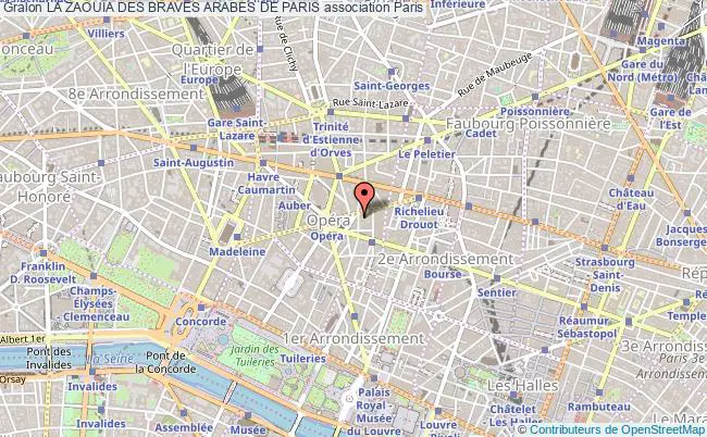 plan association La ZaouÏa Des Braves Arabes De Paris Paris 5e