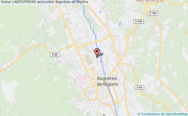 plan association Lab'express Bagnères-de-Bigorre