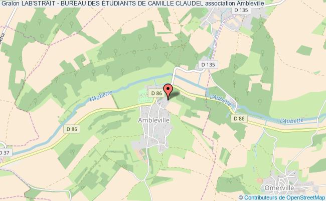 plan association Lab'strait - Bureau Des Étudiants De Camille Claudel Ambleville