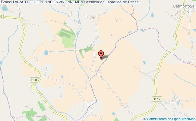 plan association Labastide De Penne Environnement Labastide-de-Penne