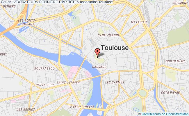 plan association Laborateurs PÉpiniÈre D'artistes Toulouse