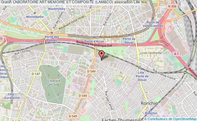 plan association Laboratoire Art Memoire Et Composite (lam&co) Lille