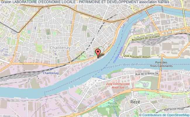 plan association Laboratoire D'economie Locale - Patrimoine Et Developpement Nantes
