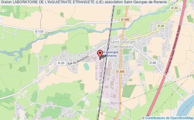 plan association Laboratoire De L'inquiÉtante ÉtrangetÉ (lie) Saint-Georges-de-Reneins