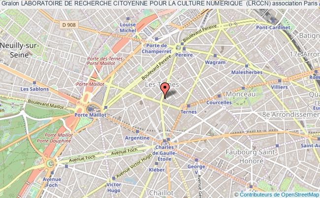 plan association Laboratoire De Recherche Citoyenne Pour La Culture NumÉrique  (lrccn) PARIS