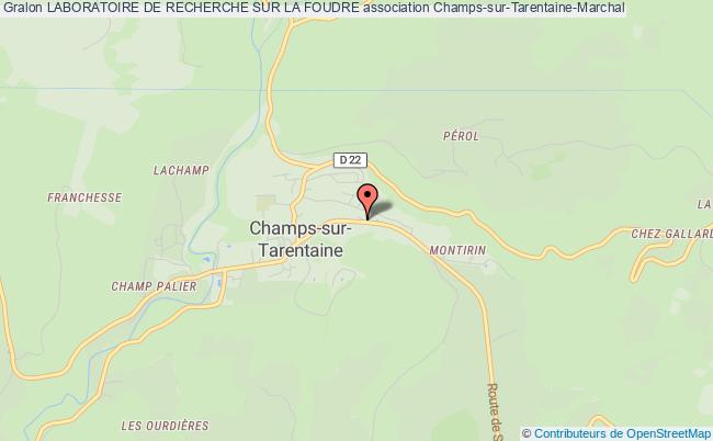 plan association Laboratoire De Recherche Sur La Foudre Champs-sur-Tarentaine-Marchal