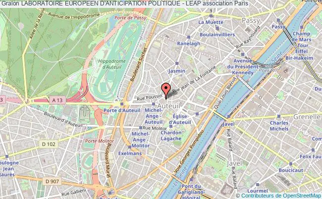plan association Laboratoire Europeen D'anticipation Politique - Leap Paris