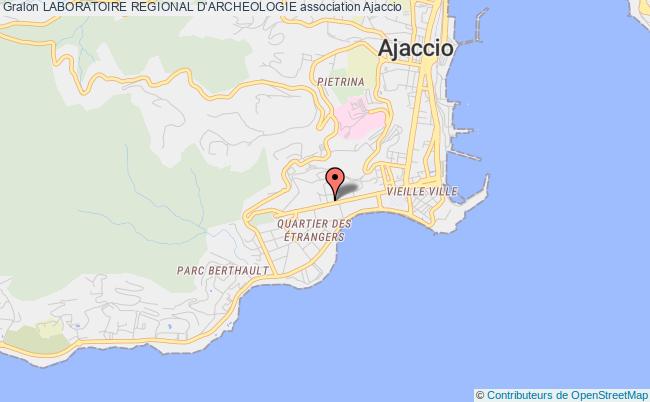 plan association Laboratoire Regional D'archeologie Ajaccio