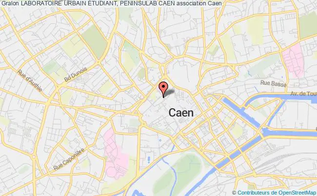 plan association Laboratoire Urbain Étudiant, Peninsulab Caen Caen
