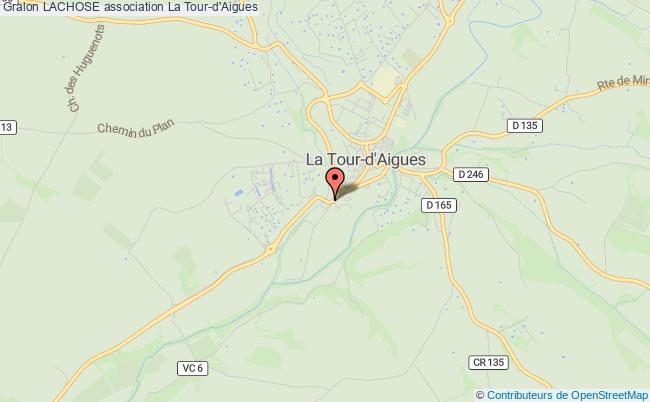 plan association Lachose Tour-d'Aigues