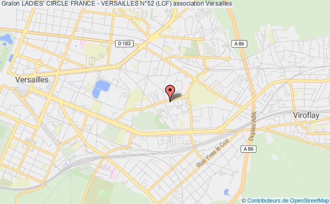 plan association Ladies' Circle France - Versailles N°52 (lcf) Versailles