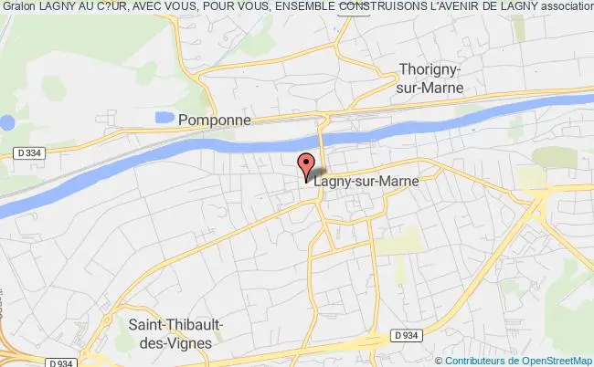 plan association Lagny Au C?ur, Avec Vous, Pour Vous, Ensemble Construisons L'avenir De Lagny Lagny-sur-Marne