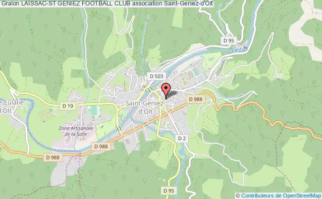 plan association Laissac-st Geniez Football Club Saint-Geniez-d'Olt