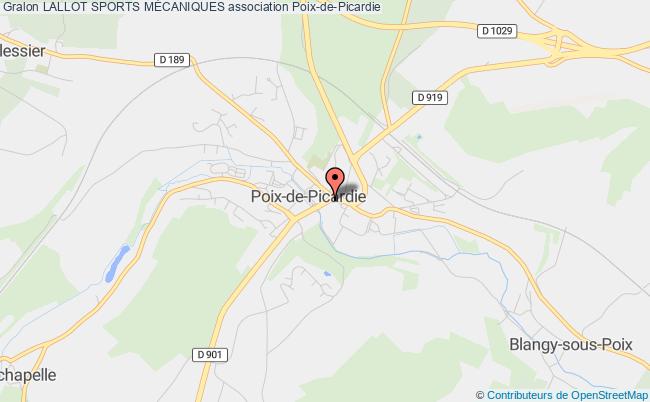 plan association Lallot Sports MÉcaniques Poix-de-Picardie