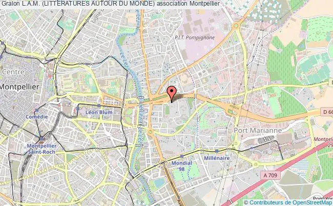 plan association L.a.m. (litteratures Autour Du Monde) Montpellier