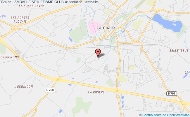 plan association Lamballe Athletisme Club Lamballe-Armor