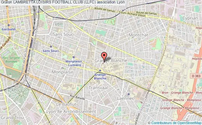 plan association Lambretta Loisirs Football Club (llfc) Lyon