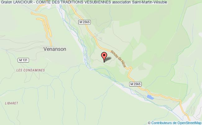 plan association Lanciour - Comite Des Traditions Vesubiennes Saint-Martin-Vésubie