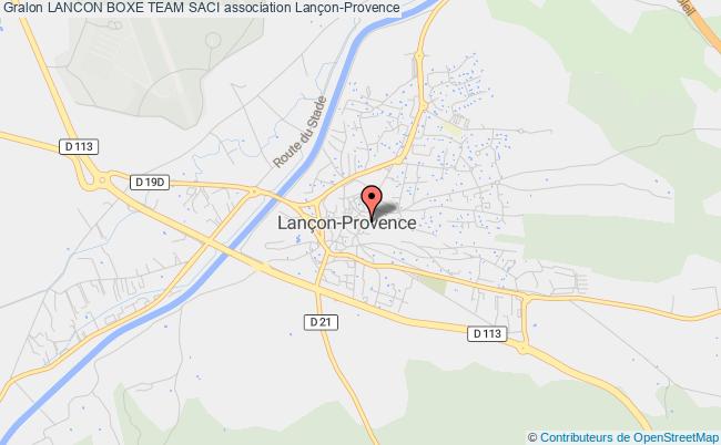 plan association Lancon Boxe Team Saci Lançon-Provence