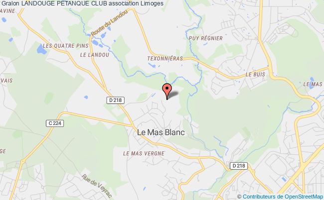 plan association Landouge Petanque Club Limoges