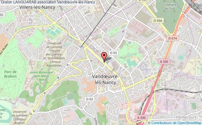 plan association Languarab Vandoeuvre-lès-Nancy