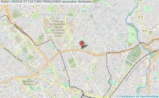 plan association Langue Et Culture FranÇaises Montpellier