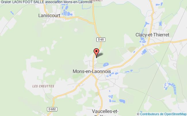 plan association Laon Foot Salle Mons-en-Laonnois