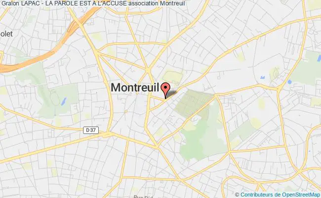 plan association Lapac - La Parole Est A L'accuse Montreuil