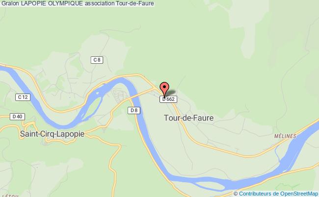 plan association Lapopie Olympique Tour-de-Faure