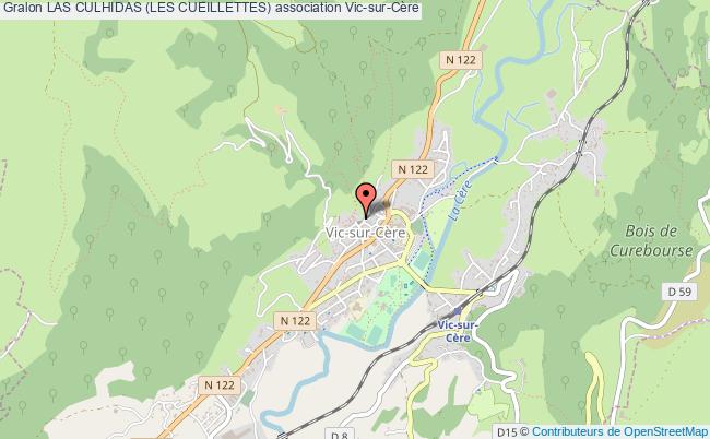 plan association Las Culhidas (les Cueillettes) Vic-sur-Cère