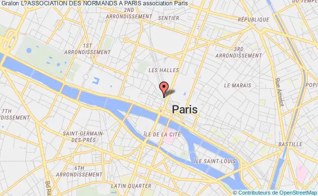 plan association L?association Des Normands A Paris PARIS