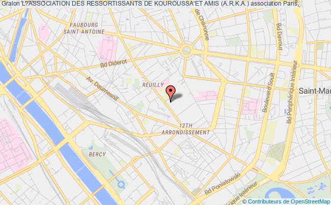 plan association L?association Des Ressortissants De Kouroussa Et Amis (a.r.k.a.) Paris