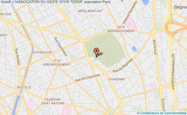 plan association L?association Du Geste D?or "gdor" Paris
