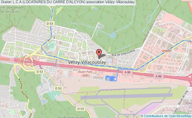 plan association L.c.a (locataires Du CarrÉ D'alcyon) Vélizy-Villacoublay