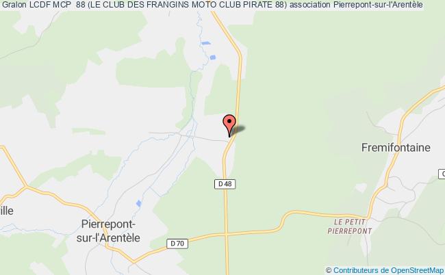 plan association Lcdf Mcp  88 (le Club Des Frangins Moto Club Pirate 88) Pierrepont-sur-l'Arentèle