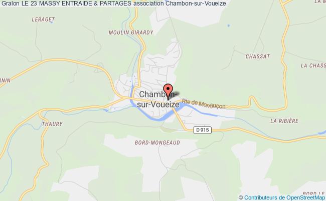 plan association Le 23 Massy Entraide & Partages Chambon-sur-Voueize