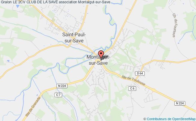 plan association Le 2cv Club De La Save Montaigut-sur-Save