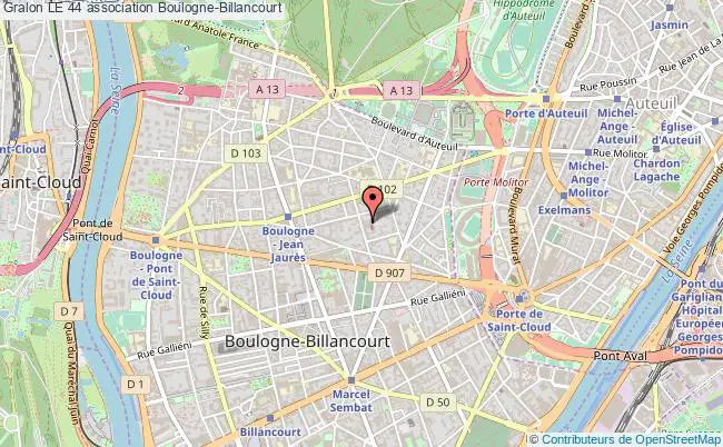plan association Le 44 Boulogne-Billancourt