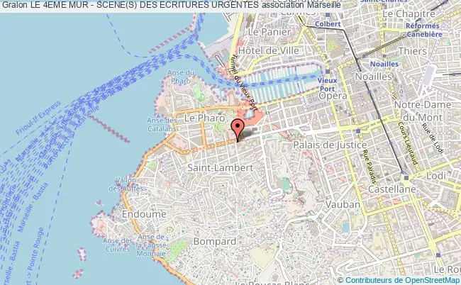 plan association Le 4eme Mur - Scene(s) Des Ecritures Urgentes Marseille