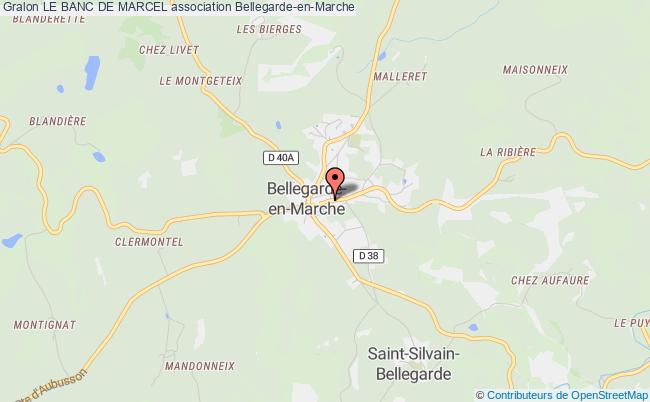 plan association Le Banc De Marcel Bellegarde-en-Marche