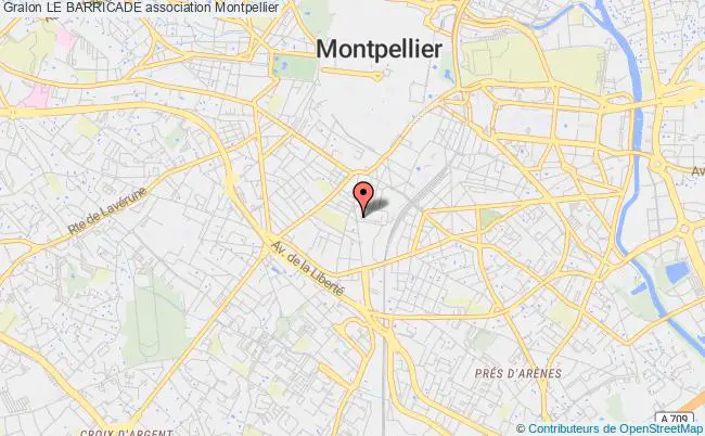 plan association Le Barricade Montpellier